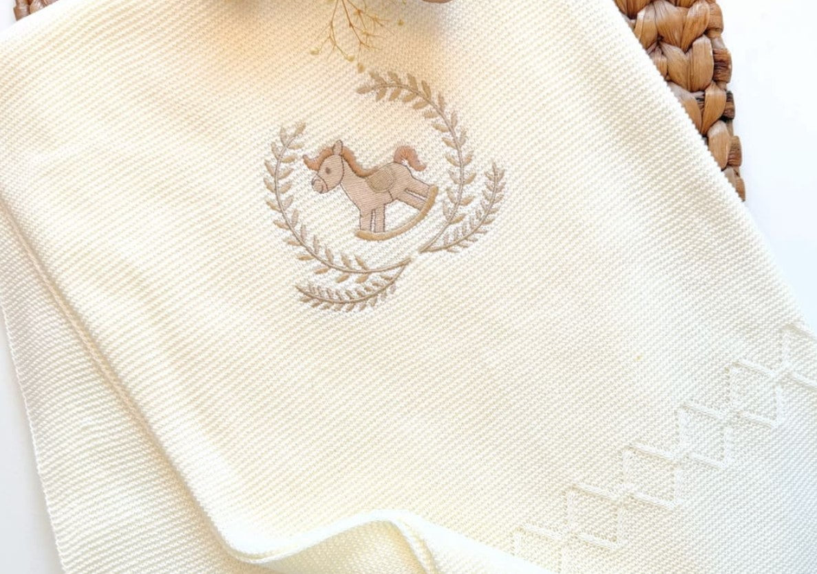 Little Horse baby Blanket -4 Colors