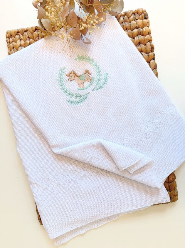 Little Horse baby Blanket -4 Colors
