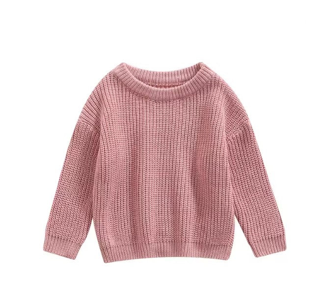 baby personalized chunky knit sweater
