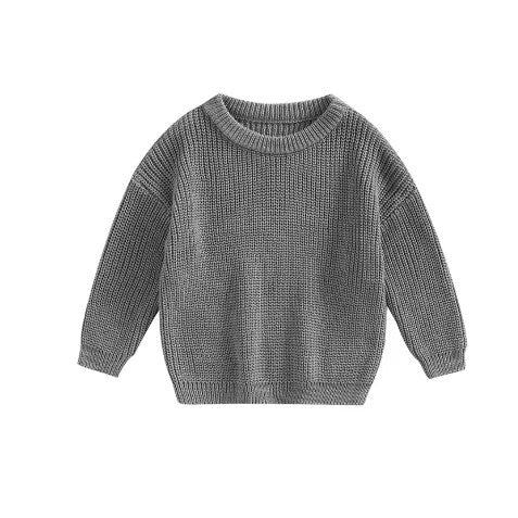 baby personalized chunky knit sweater