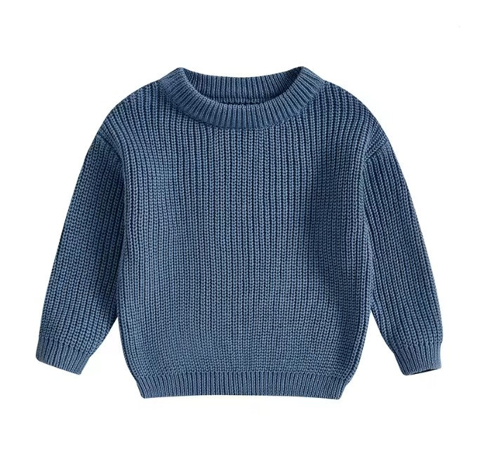 baby personalized chunky knit sweater