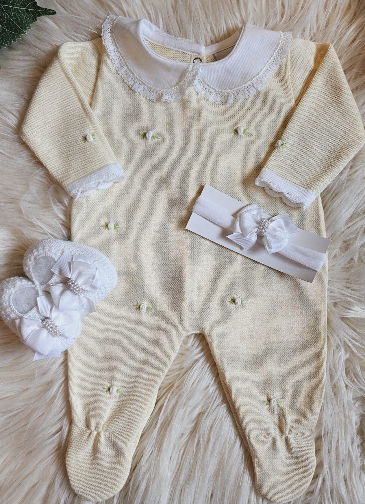 Florence Embroidery Yellow Romper