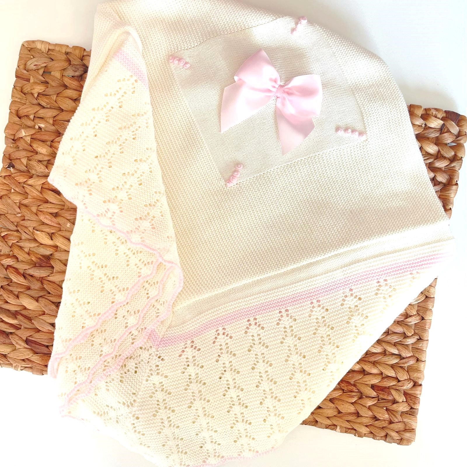Spanish Knit baby Blanket - Multiple Colors