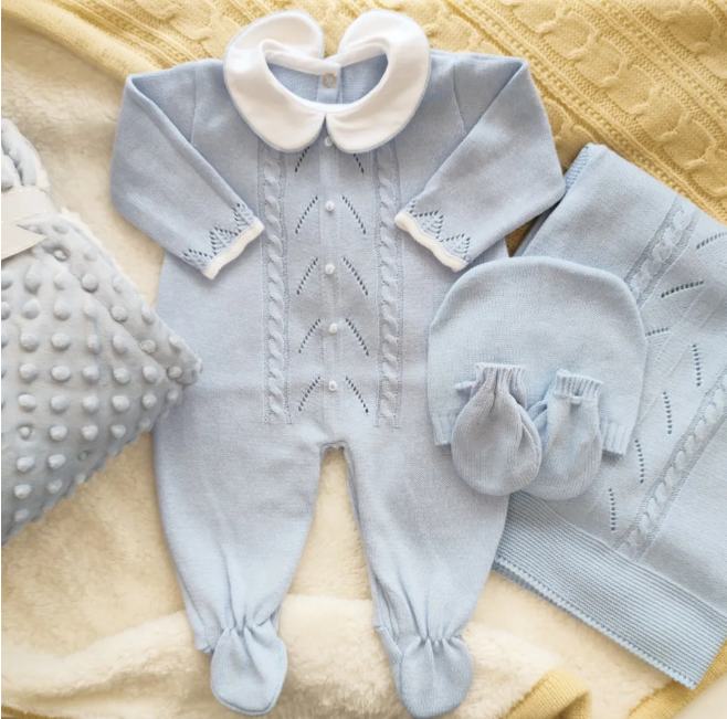 Newborn boy Coming Home Outfit, Baby Knitted Outfit, Baby girl take home Spanish baby set Christening outfit baby boy newborn knitted set, baby girl knit outfit