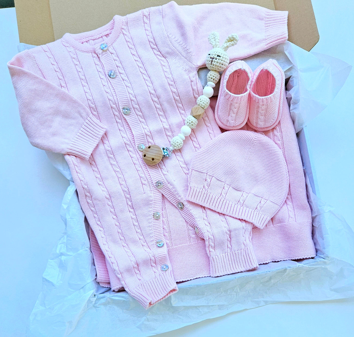 COFFRET CADEAU BÉBÉ - Rose